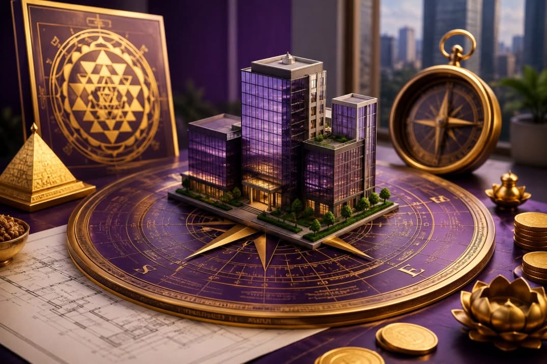 Commercial and business Vastu concept for offices and workspaces